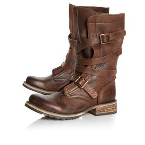 Steve Madden Chestnut Brown Leather Boots