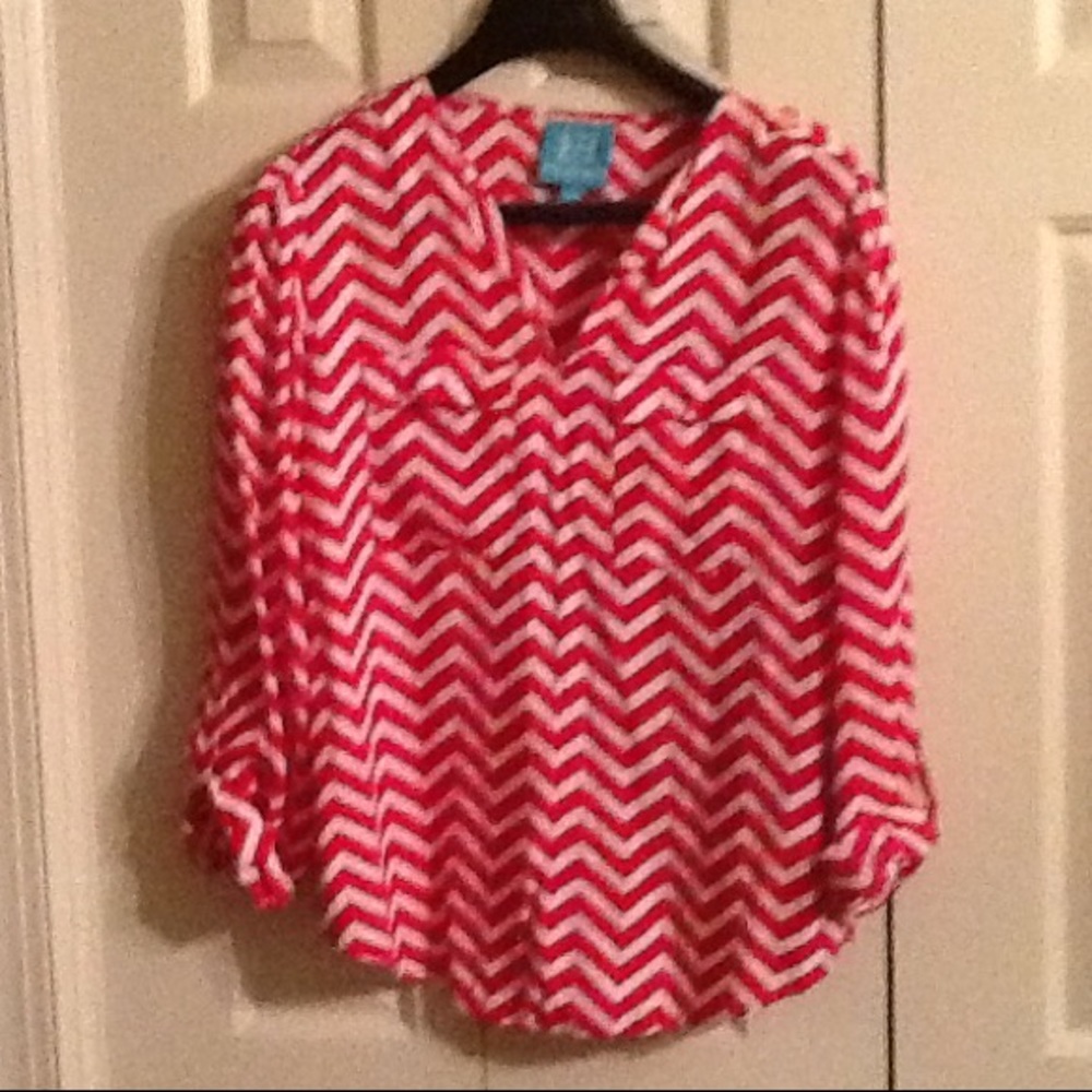 Escapada tunic with Chevron pattern