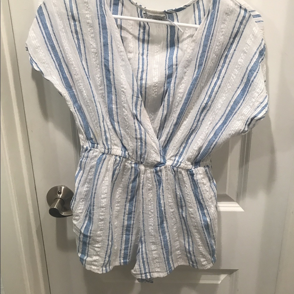 Striped Beach Romper