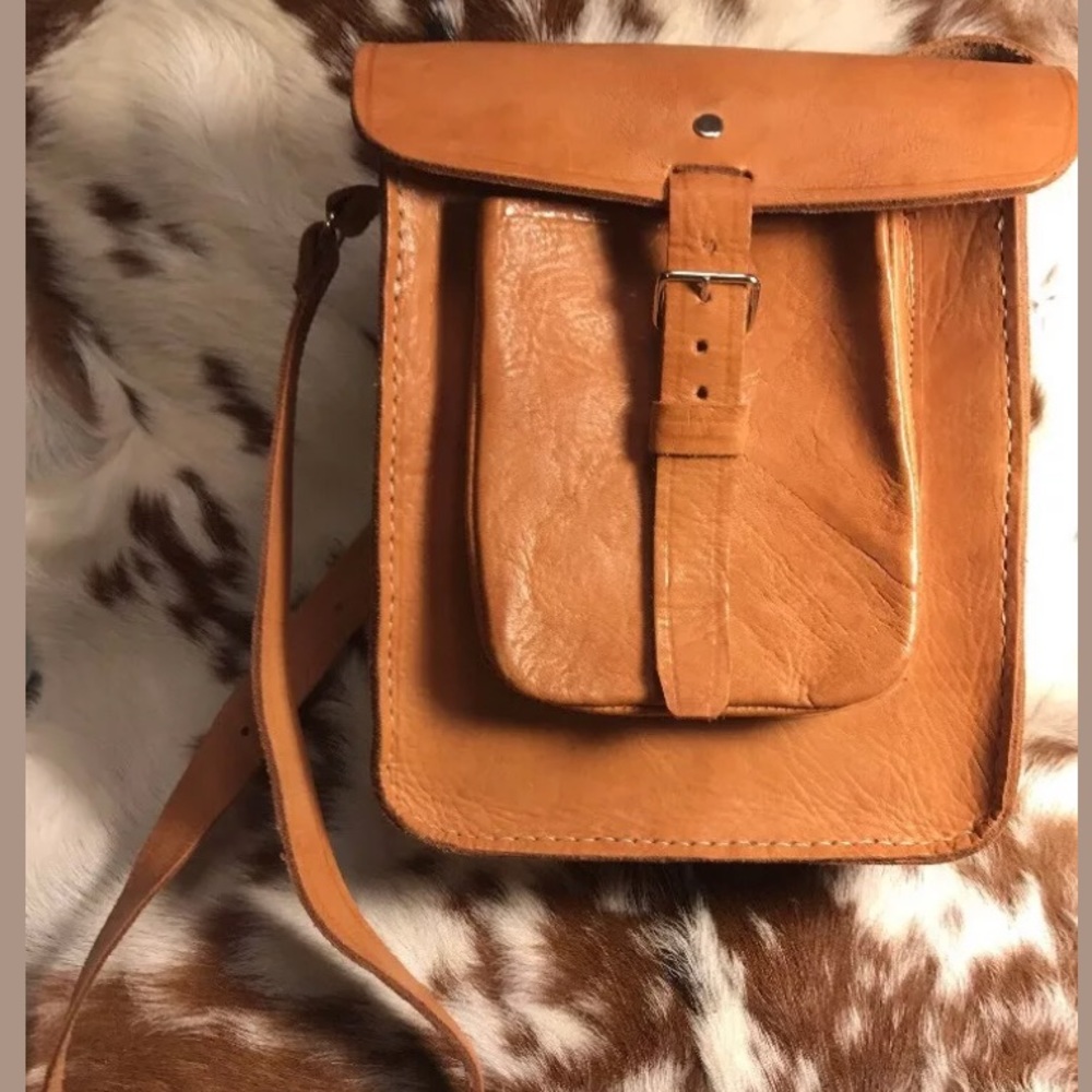 Handmade vintage leather bag/purse