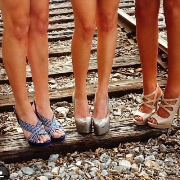 Steve Madden Rhinestone Heels - Picture 4 of 7