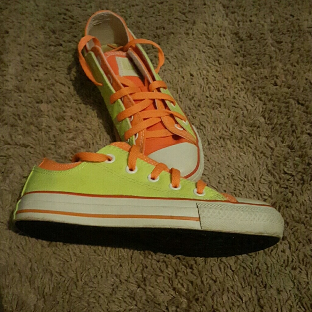 Neon Double colored Converse Sneakers