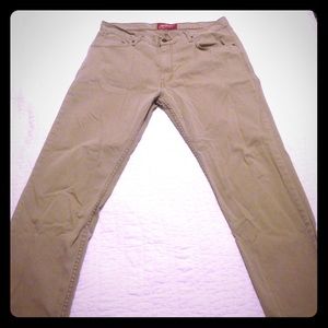 36x34 slim straight kaki pants