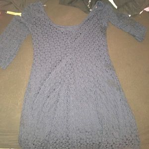 Navy blue causal dress