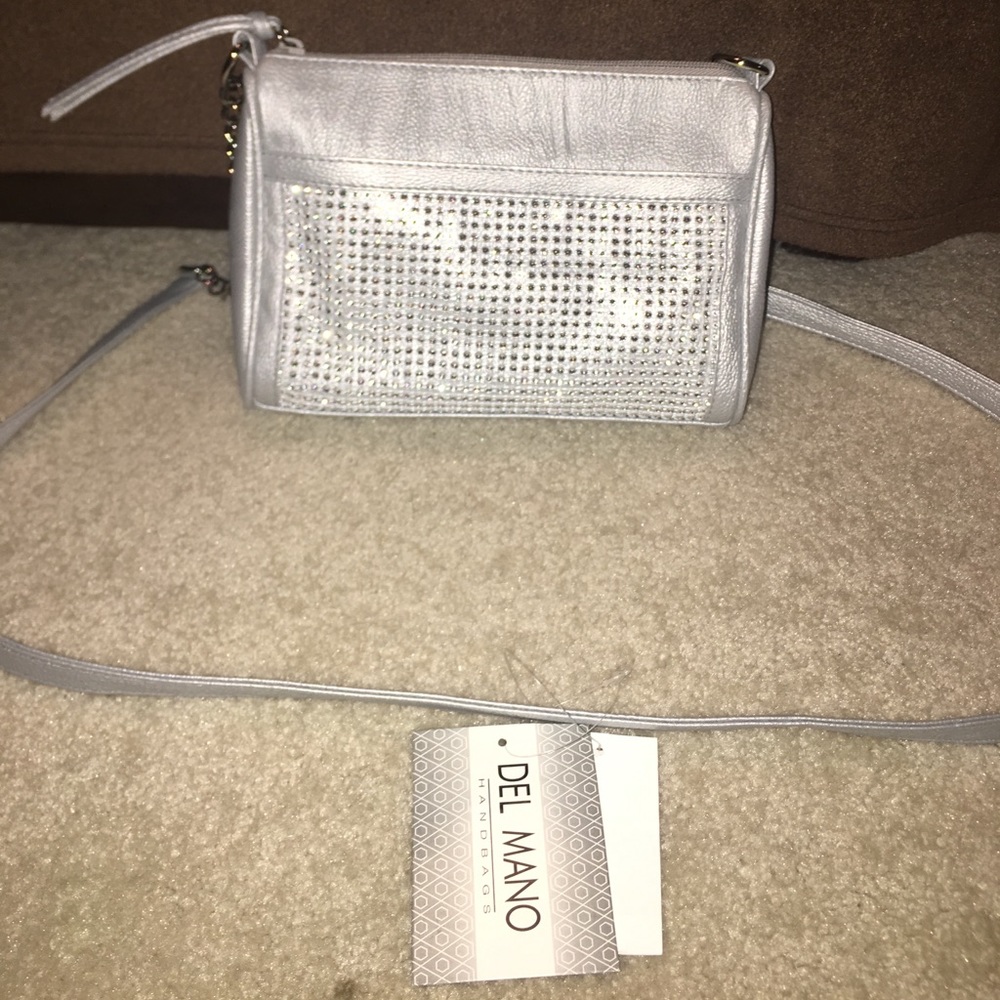Silver crossbody with stones