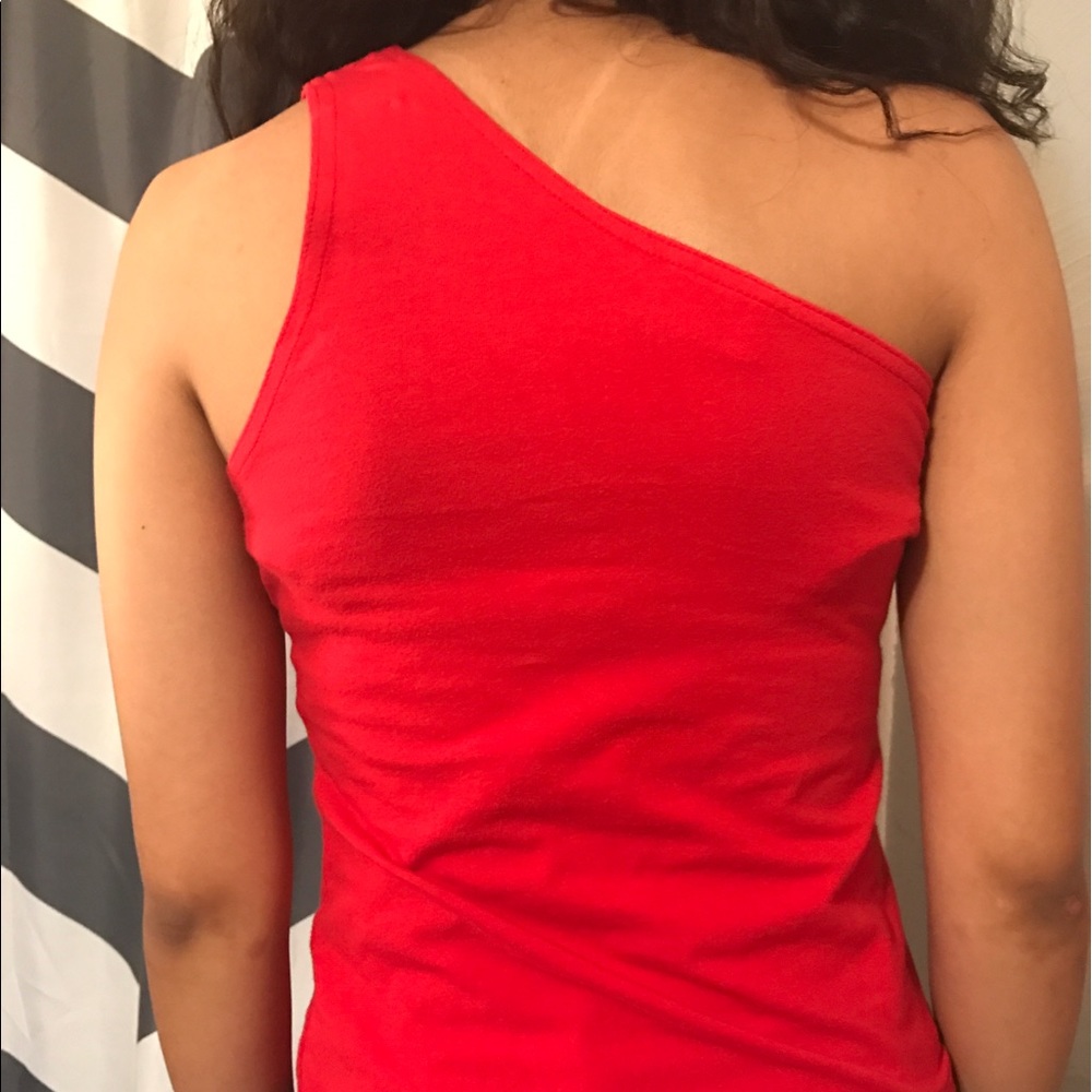 Red One Strap Top - Picture 2 of 2