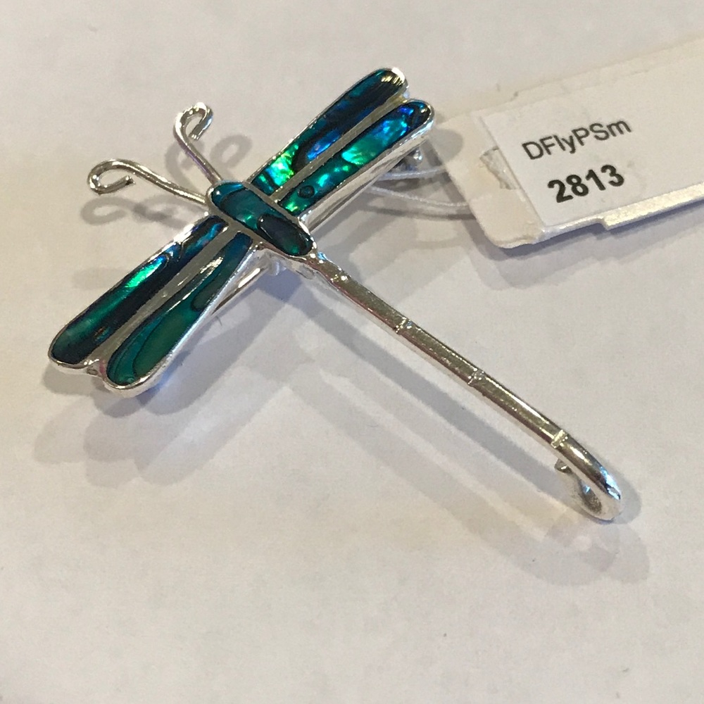 NWT DelMundo Handcrafted Dragonfly Brooch