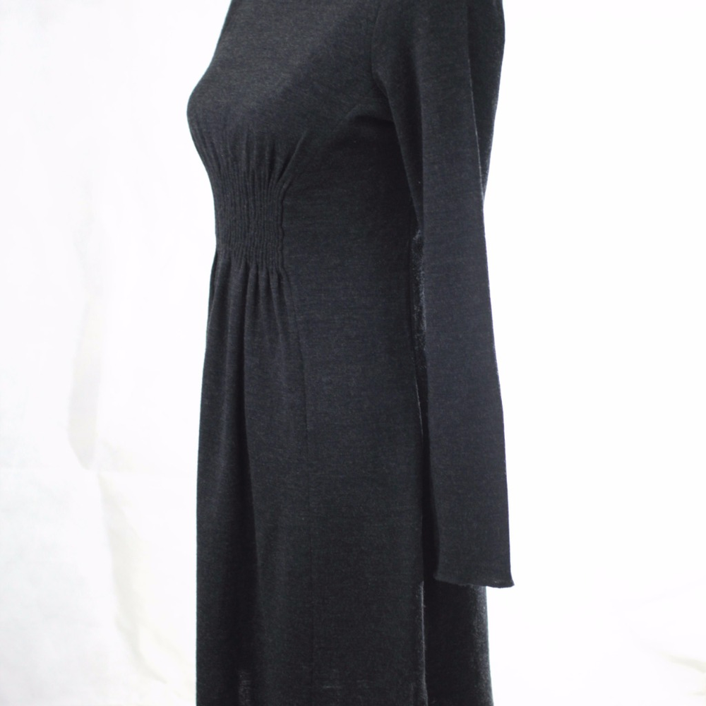 SOLD Ann Taylor Petite Black Wool Dress LongSleeve - Picture 6 of 8