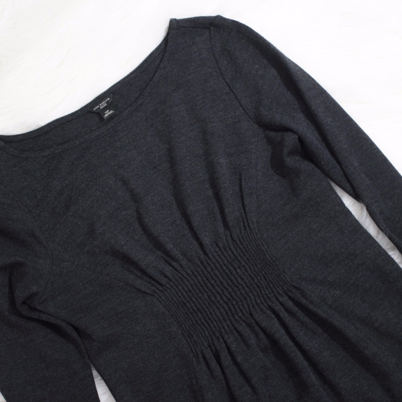 SOLD Ann Taylor Petite Black Wool Dress LongSleeve - Picture 2 of 8