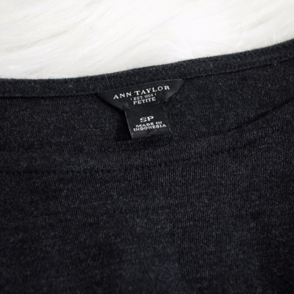 SOLD Ann Taylor Petite Black Wool Dress LongSleeve - Picture 3 of 8