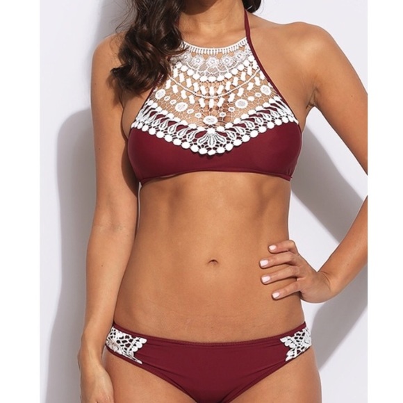 🌹LASTCHANCE🌹Crochet Halter Bikini - Picture 3 of 8