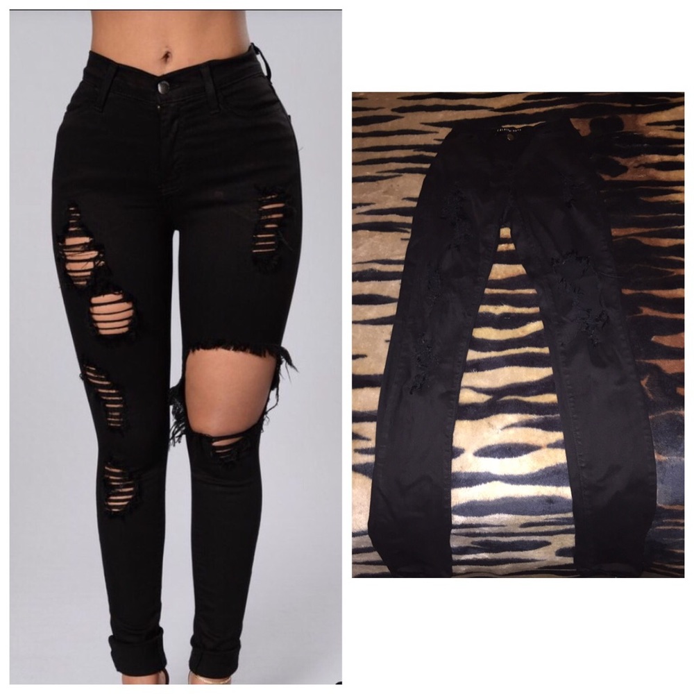 Fashion Nova's Glistening Jeans.