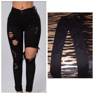 Fashion Nova's Glistening Jeans.