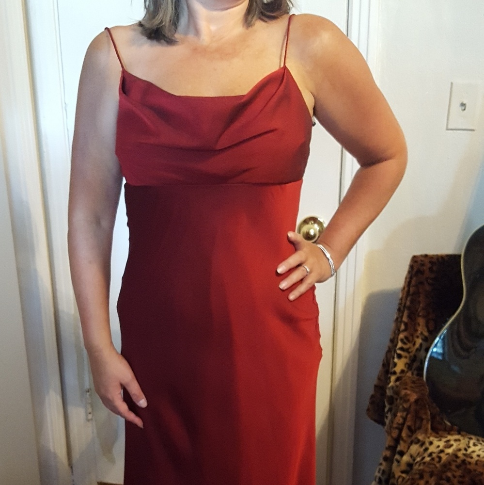 Garnet evening gown