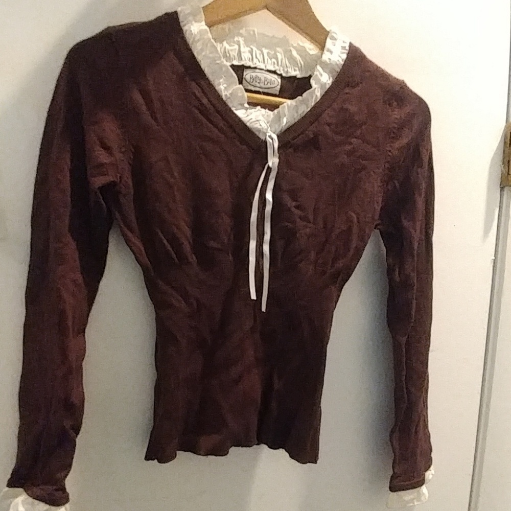 Betsy and Babs Maroon sweater