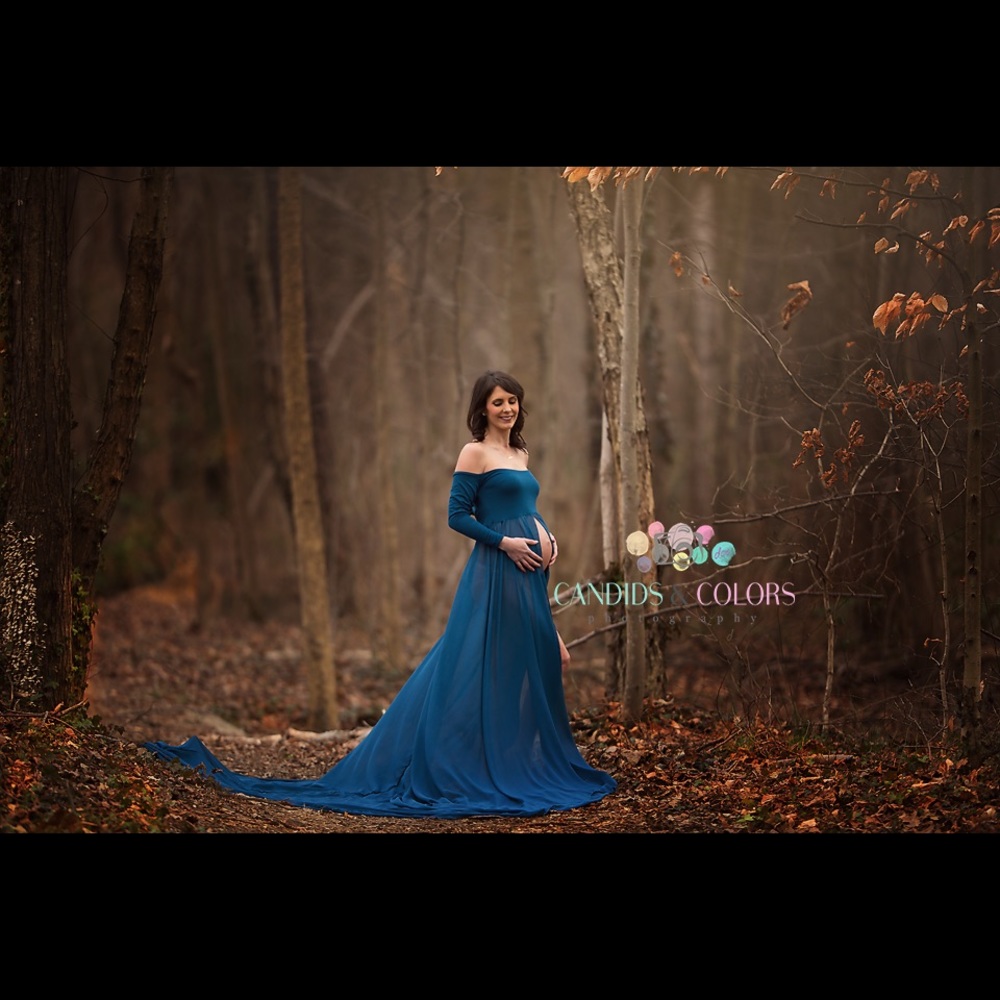Maternity dress Sheer maternity gown photography