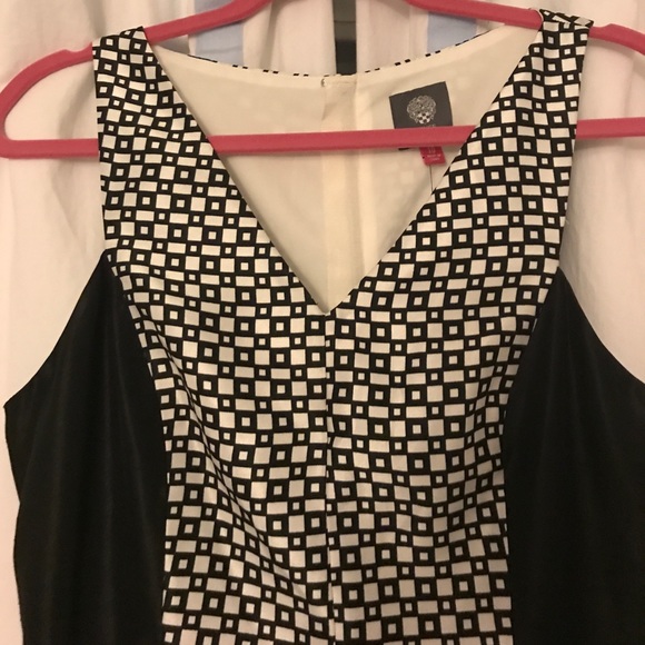NWT Black & White Vince Camuto silk dress - Picture 4 of 7