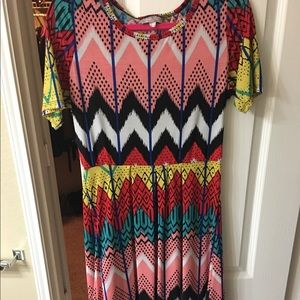 Sweet and slinky chevron dress