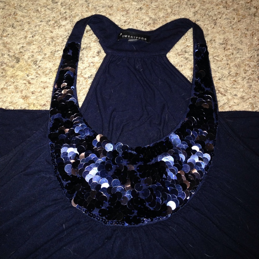 tank top with sequins