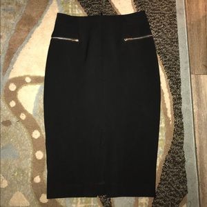 Pencil midi skirt