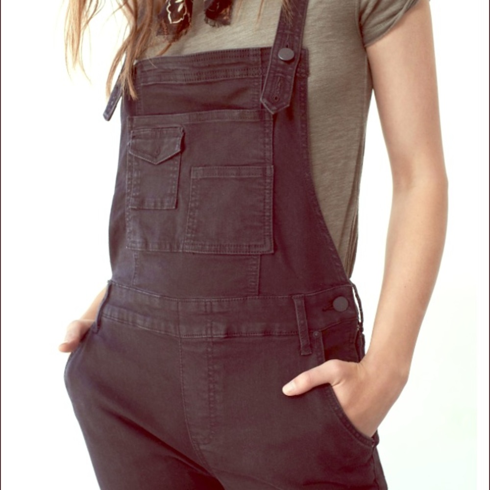 Black Jean free people overalls