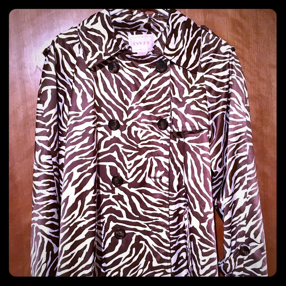 Envy U - Long Sleeve Brown & Cream, Button down Jacket
