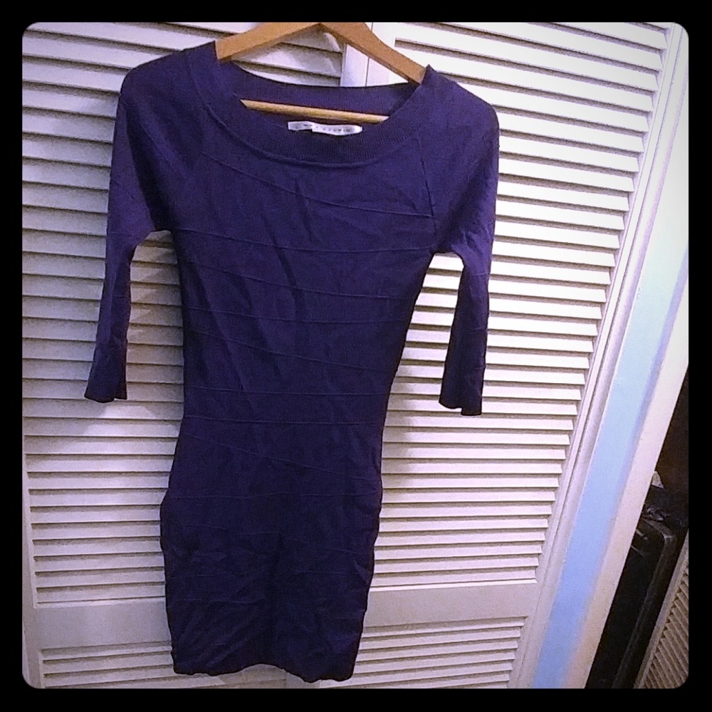 Max studio Purple Bandage dress