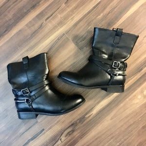 Faux Leather Ankle boots