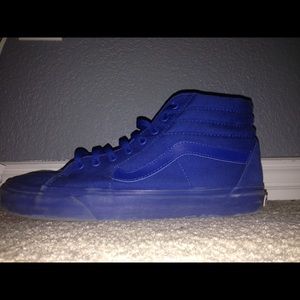 Blue vans canvas size 11