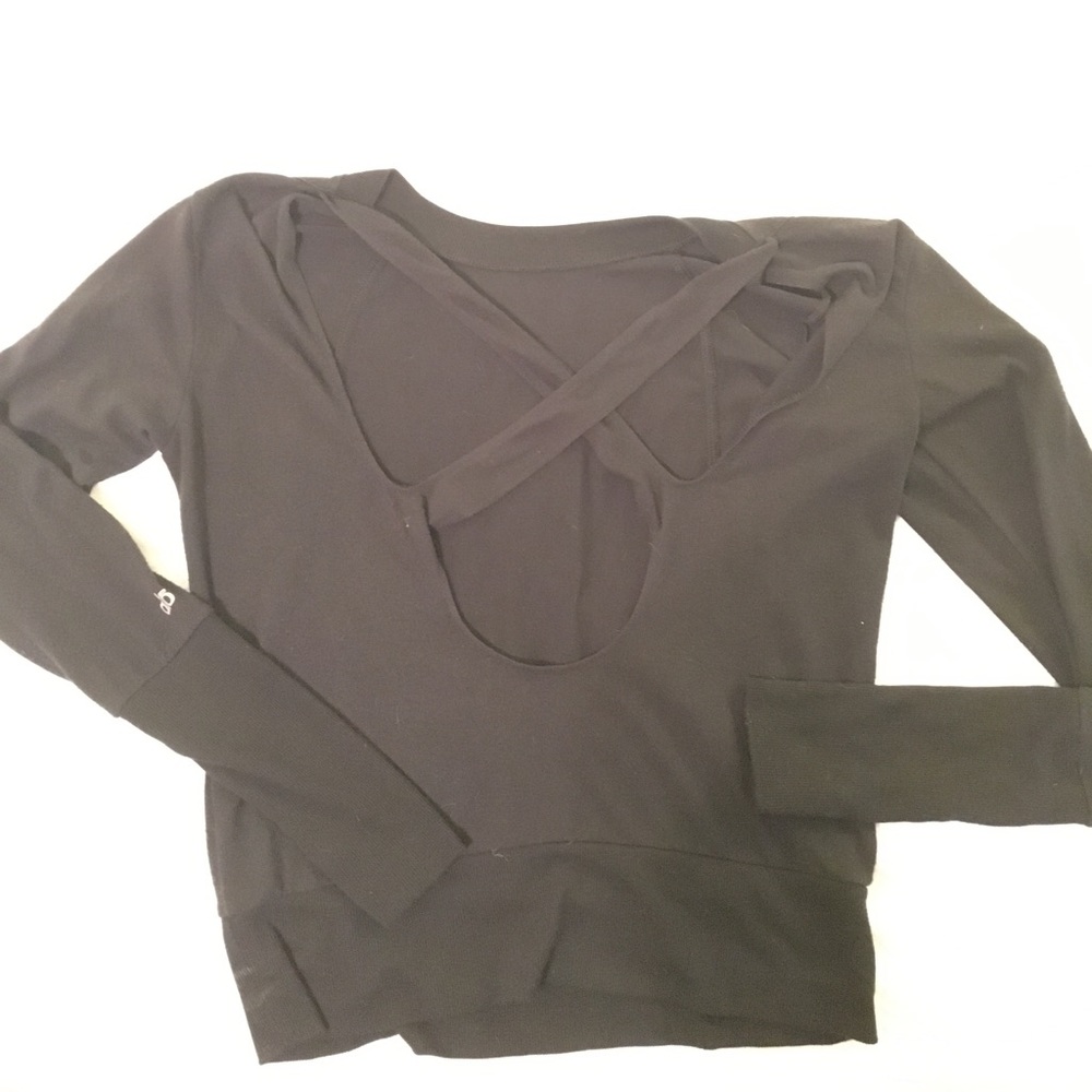 Alo Yoga Navy Blue Crossback Supersoft long sleeve