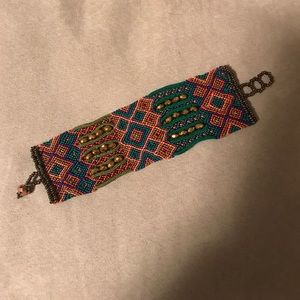 Hand beaded bracelet