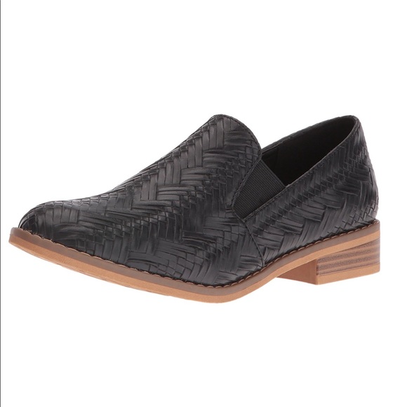 Black Matte Woven Loafers - Picture 3 of 4