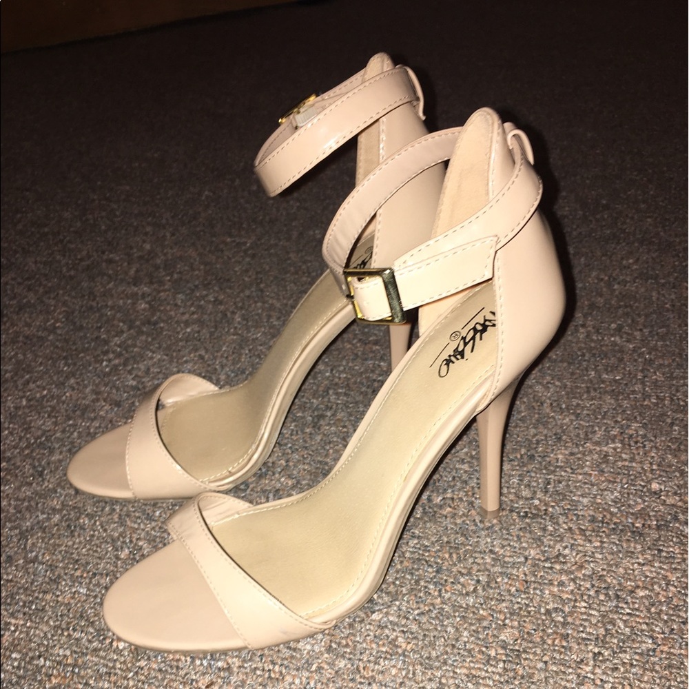 Nude high heels