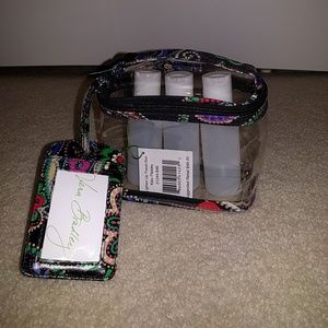 Vera Bradley Cosmetic Case, Tubes, & Luggage Tag