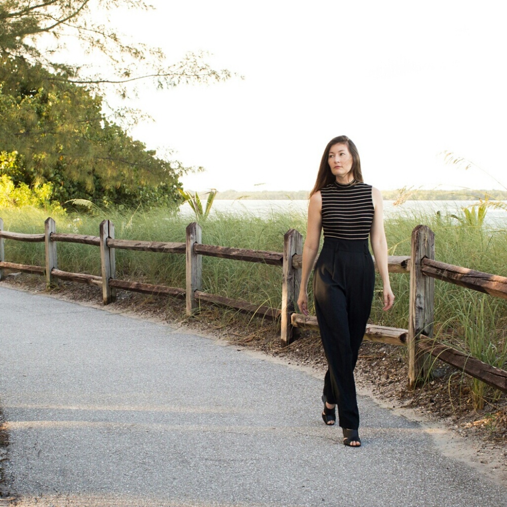 VTG 80's Jumper with Striped Knit Top & Pockets