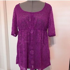 Purple Lace Torrid top 0/12