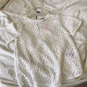 Banana Republic Lace Flower Shirt