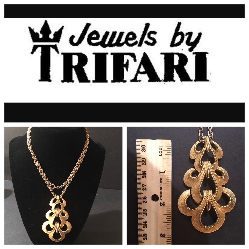 TRIFARI VINTAGE STATEMENT NECKLACE FROM 1955-65