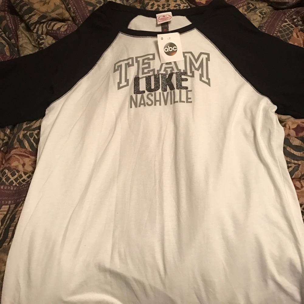Brand new Team Luke Nashville 3/4 sleeve tee