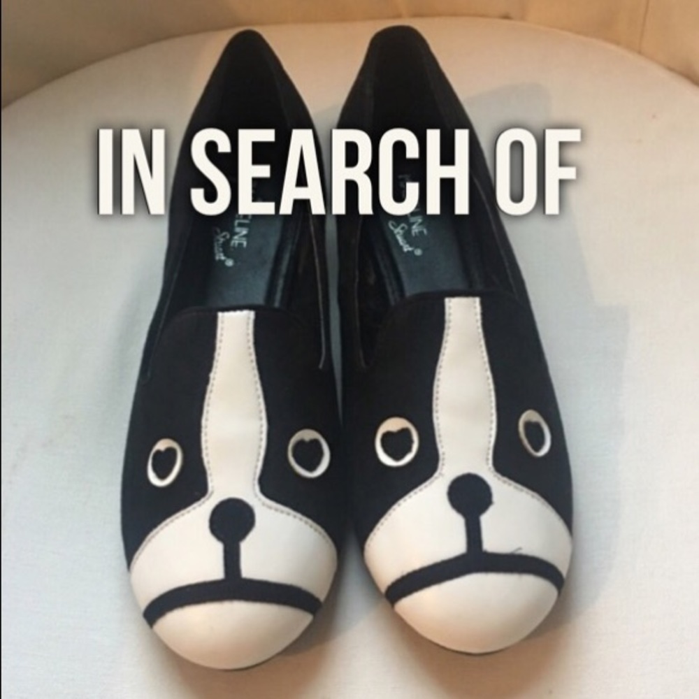 ISO: Black & White Puppy Dog Flats - 8