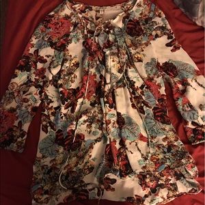 Colorful blouse, silky smooth