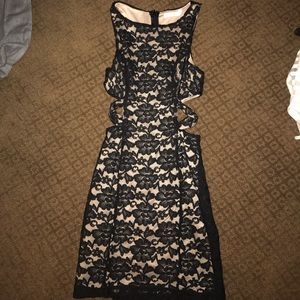black lace dress