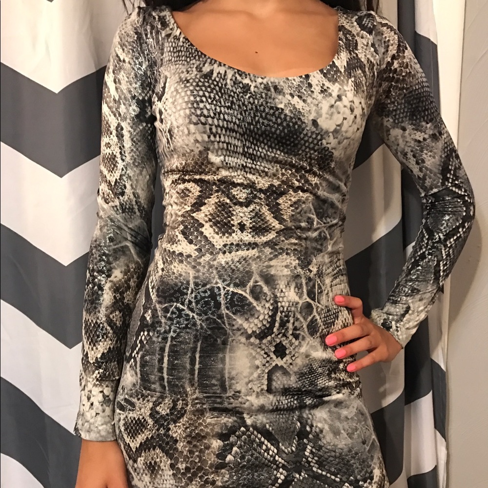Snake Print Dress