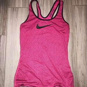 Nike polka dot running tank