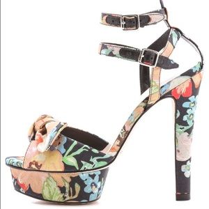 Loeffler Randall Dahlia Floral Sandals (NWOB)