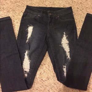 Size 1 very distressed jeans