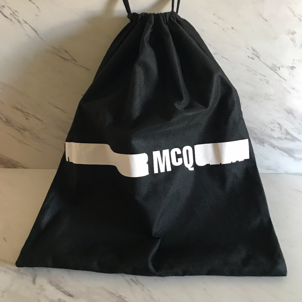 McQ x Alexander McQueen medium size black dust bag