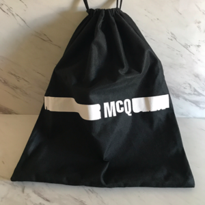 McQ x Alexander McQueen medium size black dust bag