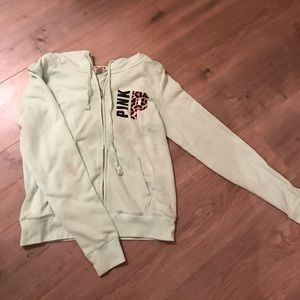 VS PINK TEAL ZIP UP