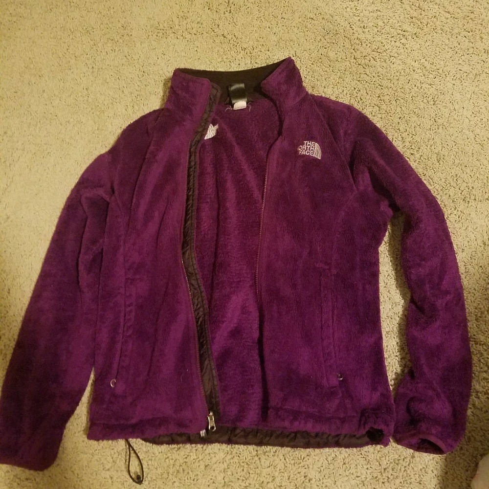 North face fuzzy jacket